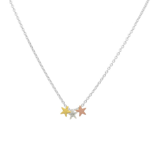 Triple Star Necklace