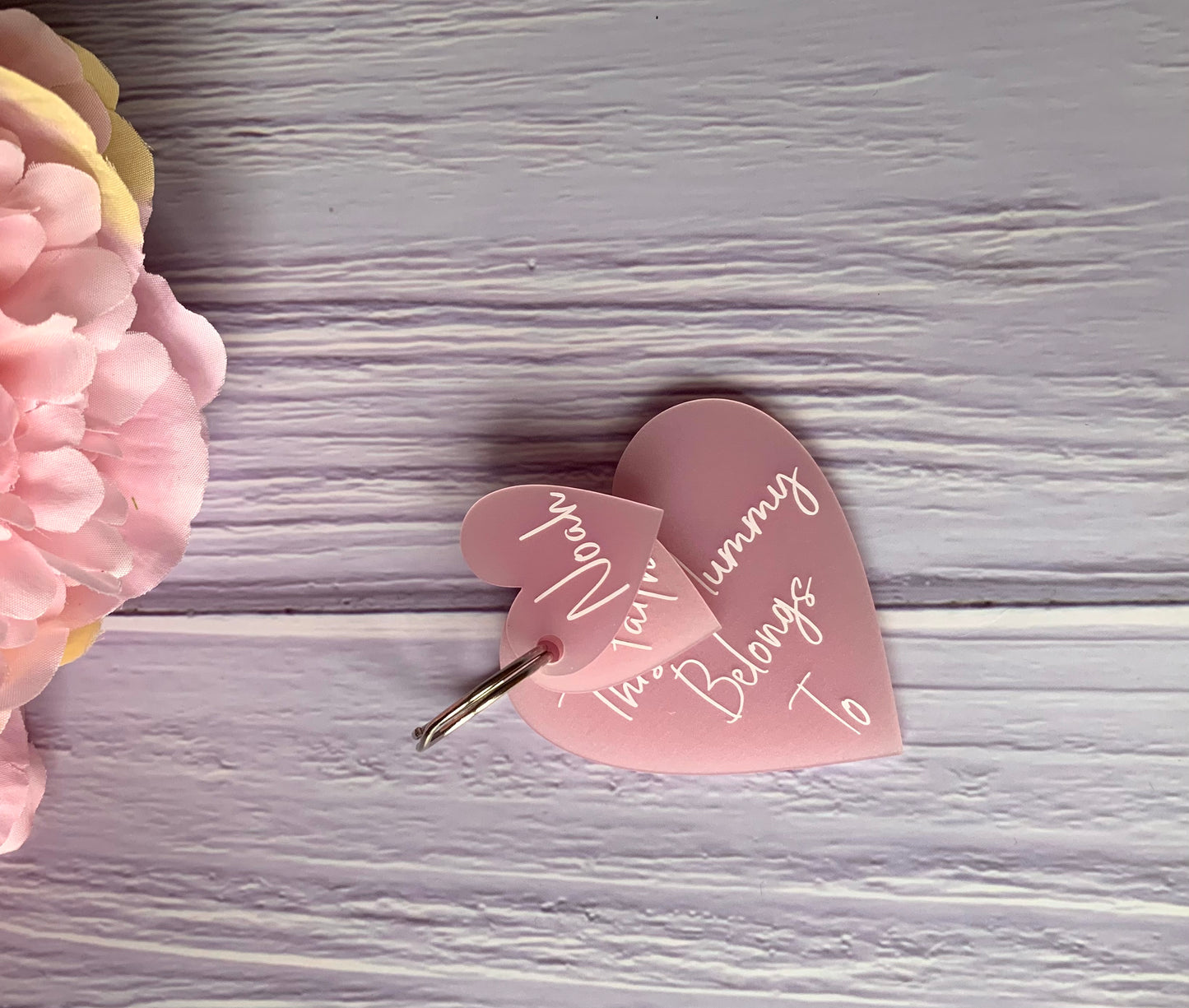 Personalised Heart Keyring