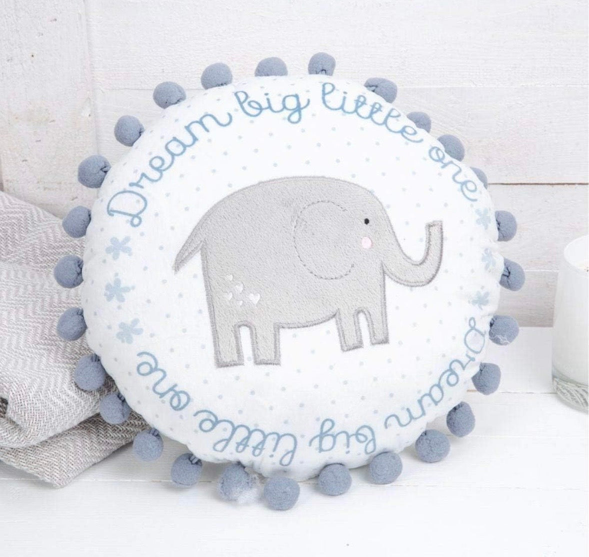 Dream Big Little One Cushion - Blue