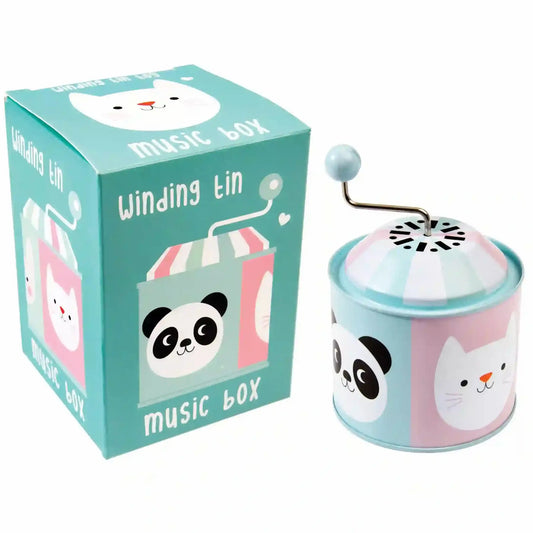 Rex London Winding Tin Music Box